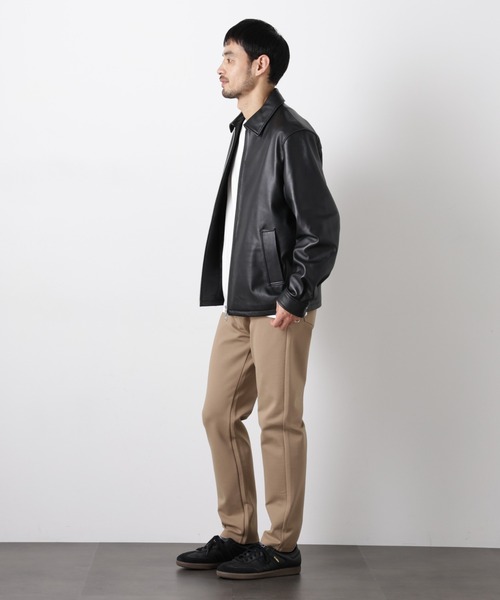 NANO universe(ナノユニバース)の「レザーシングルライダースジャケット(ライダースジャケット・メンズ・ブラック・S/M/L/XL)」の7枚目の写真