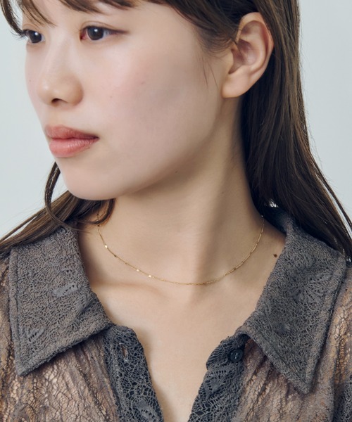 GOLDY(ゴールディ)の「【金属アレルギー軽減】ドット チェーン ステンレス ネックレス(ネックレス・レディース・ゴールド/シルバー・FREE)」の4枚目の写真