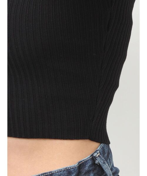 GYDA（ジェイダ）の「GG bijou MOLDニットトップス（ニット/セーター・レディース・ブラック/オフホワイト・FREE）」の10枚目の写真