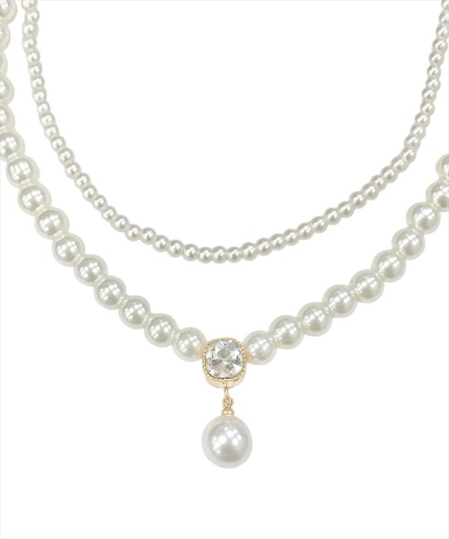 WILLSELECTION（ウィルセレクション）の「ダブルラウンドパールネックレス（ネックレス・レディース・オフホワイト・FREE）」の2枚目の写真