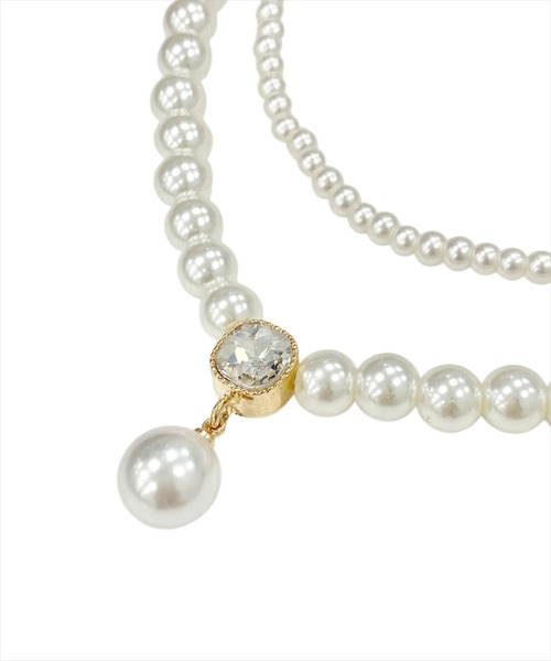 WILLSELECTION（ウィルセレクション）の「ダブルラウンドパールネックレス（ネックレス・レディース・オフホワイト・FREE）」の3枚目の写真