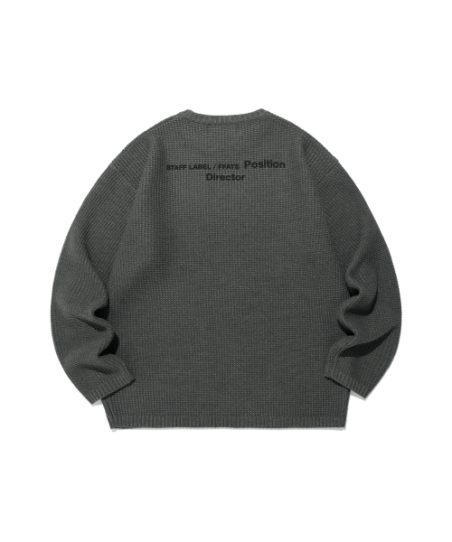 NICE GHOST CLUB（ナイスゴーストクラブ）の「FFATS POSITION KNIT_GREY(NG2EFUK611A)（ニット/セーター・レディース・グレー・S/M/L）」の2枚目の写真