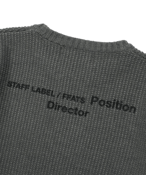 NICE GHOST CLUB（ナイスゴーストクラブ）の「FFATS POSITION KNIT_GREY(NG2EFUK611A)（ニット/セーター・レディース・グレー・S/M/L）」の7枚目の写真