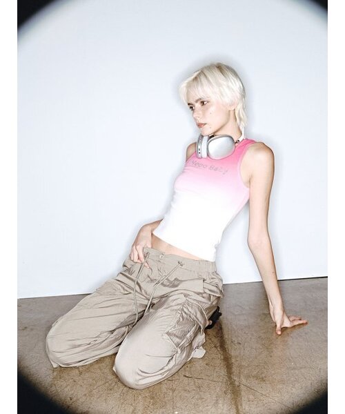 ASURA（アスラ）の「グラデーションキュービックノースリーブ[PINK]（Tシャツ/カットソー・レディース・その他・ONE SIZE）」の2枚目の写真