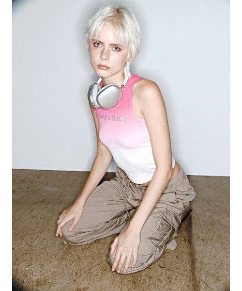 ASURA（アスラ）の「グラデーションキュービックノースリーブ[PINK]（Tシャツ/カットソー・レディース・その他・ONE SIZE）」の3枚目の写真