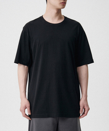 クールタンダードレイヤードクルーネックTシャツ_通常丈 [ブラック]