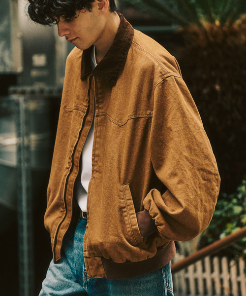 417 EDIFICE（フォーワンセブンエディフィス）の「デニム ジップヨークジャケット（その他アウター・メンズ・ブラック/ブラウン/ボルドー/キャメル・MEDIUM/LARGE）」の3枚目の写真