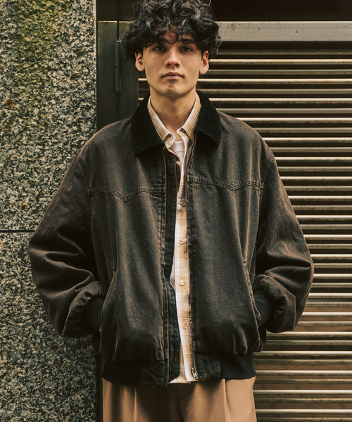 417 EDIFICE（フォーワンセブンエディフィス）の「デニム ジップヨークジャケット（その他アウター・メンズ・ブラック/ブラウン/ボルドー/キャメル・MEDIUM/LARGE）」の2枚目の写真