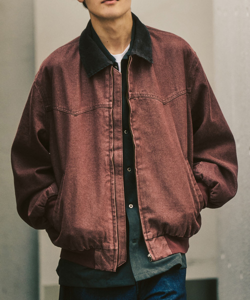 417 EDIFICE（フォーワンセブンエディフィス）の「デニム ジップヨークジャケット（その他アウター・メンズ・ブラック/ブラウン/ボルドー/キャメル・MEDIUM/LARGE）」の4枚目の写真