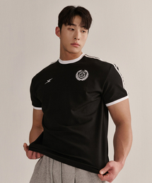 NINEZ（ナインゼット）の「サイドテープヘビーメッシュマッスルフィットTシャツ（ブラック）25TS09（Tシャツ/カットソー）」