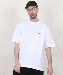 CONTROBANAL3（コントロバナレー）の「リネアロゴ オーバーサイズ 半袖Tシャツ [ホワイト]（Tシャツ/カットソー）」
