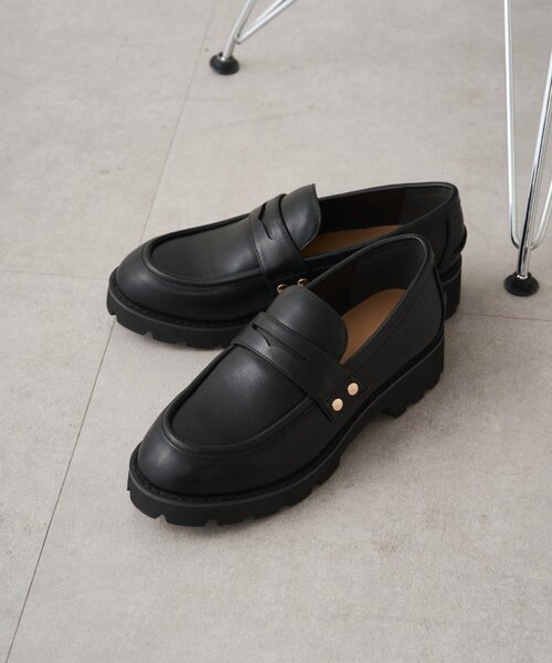 LOUNGEDRESS（ラウンジドレス）の「【GALENA/ガレナ】ローファー（ローファー・レディース・ベージュ/ブラック・36/37/38）」の2枚目の写真