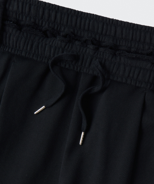 MUSINSA STANDARD WOMAN（ムシンサスタンダードウーマン）の「ウィメンズディープタックバリアブルワイドラウンジスウェットパンツ[ブラック]（スウェットパンツ・レディース・その他・X-SMALL/SMALL/MEDIUM/LARGE）」の6枚目の写真