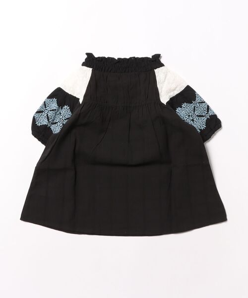zuppa di zucca（ズッパ デ ズッカ）の「＊綿100％＊袖刺繍タッセルブラウス（シャツ/ブラウス・キッズ・ブラック・120cm/130cm/110cm）」の2枚目の写真