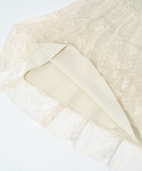 flower（フラワー）の「ブロッサムチュールスカート（スカート・レディース・アイボリー/ブラック・FREE）」の22枚目の写真