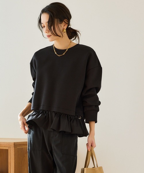 BARNYARDSTORM(バンヤードストーム)の「BARNYARDSTORM / ドッキングプルオーバー【WEB限定カラー】(Tシャツ/カットソー・レディース・ブラック/グレー/ホワイト系その他・FREE)」の6枚目の写真