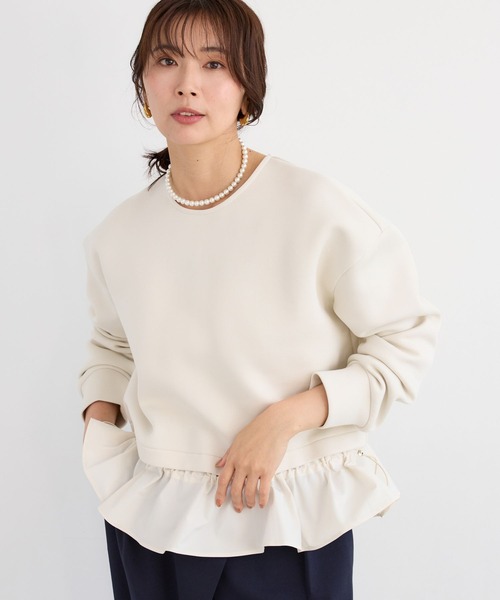 BARNYARDSTORM(バンヤードストーム)の「BARNYARDSTORM / ドッキングプルオーバー【WEB限定カラー】(Tシャツ/カットソー・レディース・ブラック/グレー/ホワイト系その他・FREE)」の14枚目の写真