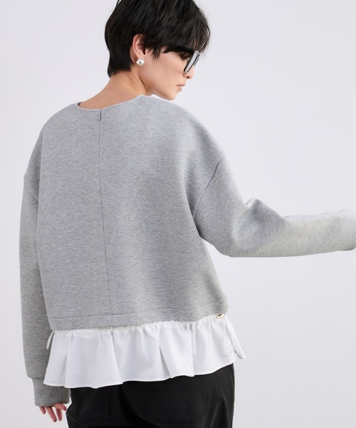 BARNYARDSTORM(バンヤードストーム)の「BARNYARDSTORM / ドッキングプルオーバー【WEB限定カラー】(Tシャツ/カットソー・レディース・ブラック/グレー/ホワイト系その他・FREE)」の11枚目の写真