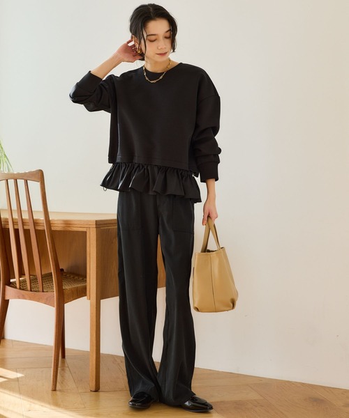 BARNYARDSTORM(バンヤードストーム)の「BARNYARDSTORM / ドッキングプルオーバー【WEB限定カラー】(Tシャツ/カットソー・レディース・ブラック/グレー/ホワイト系その他・FREE)」の8枚目の写真