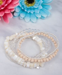 チチカカ | 異素材ビーズ５連ブレスレット(ブレスレット)