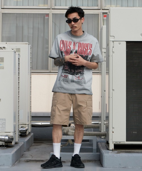 ALL RUNS（オールランズ）の「Rhinestone Design Crew Neck Band T-Shirt / ラインストーンデザイン クルーネック バンドTシャツ（Tシャツ/カットソー・メンズ・ブラック/グレー・M/L）」の16枚目の写真