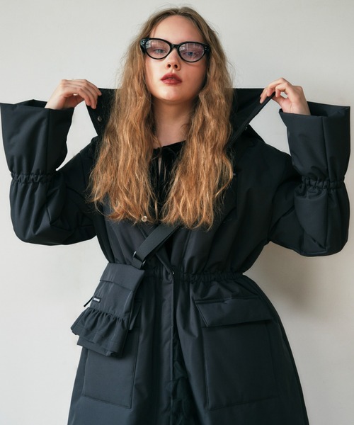 HONEY MI HONEY（ハニーミーハニー）の「rainproof frill mini shoulder bag（ショルダーバッグ・レディース・ブラック/ピンク/ホワイト・FREE）」の7枚目の写真