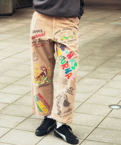BANKS（バンクス）の「WOVEN / BANKS JOURNAL(バンクスジャーナル)ワークパンツブランドタグ（その他パンツ・メンズ・ベージュ/カーキ・LARGE/MEDIUM）」の5枚目の写真