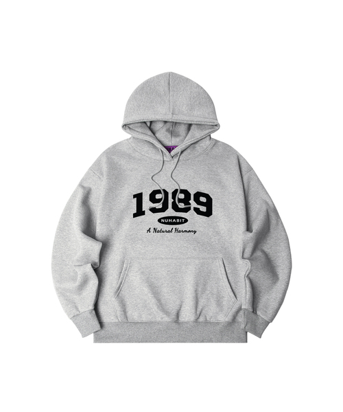NUHABIT(ニューハビット)の「N/H DAILY CLOTHES オーバーサイズ 起毛 フードパーカー_グレー (SOH4-4NH1191)(パーカー・メンズ・グレー・LARGE/MEDIUM/X-LARGE)」の1枚目の写真
