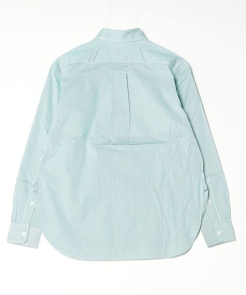 POLO RALPH LAUREN(ポロ ラルフ ローレン)の「リラックス フィット ストライプド コットン シャツ(シャツ/ブラウス・レディース・グリーン・XS/S/M/L/XL/XXS)」の2枚目の写真