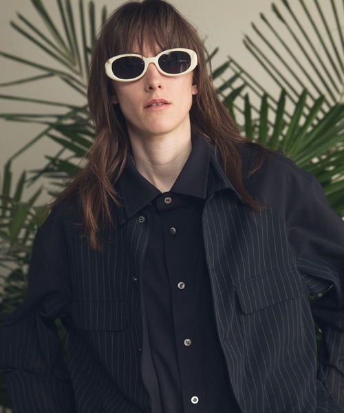MAISON SPECIAL（メゾンスペシャル）の「《UNISEX》Prime-Over Layering Open Collar Shirt/プライムオーバーレイヤリングオープンカラーシャツ【MAISON SPECIAL/メゾンスペシャル】（シャツ/ブラウス・メンズ・グレイッシュベージュ/ブラック・2/1/0）」の14枚目の写真