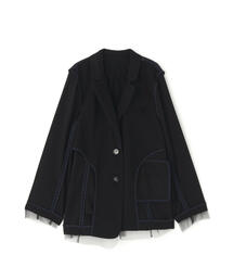 AULA AILA（アウラアイラ）の「AULA AILA/アウラアイラ/REVERSIBLE SHEER JACKET/リバーシブルシアージャケット（テーラードジャケット）」