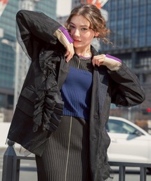 AULA AILA（アウラアイラ）の「AULA AILA/アウラアイラ/REVERSIBLE SHEER JACKET/リバーシブルシアージャケット（テーラードジャケット）」