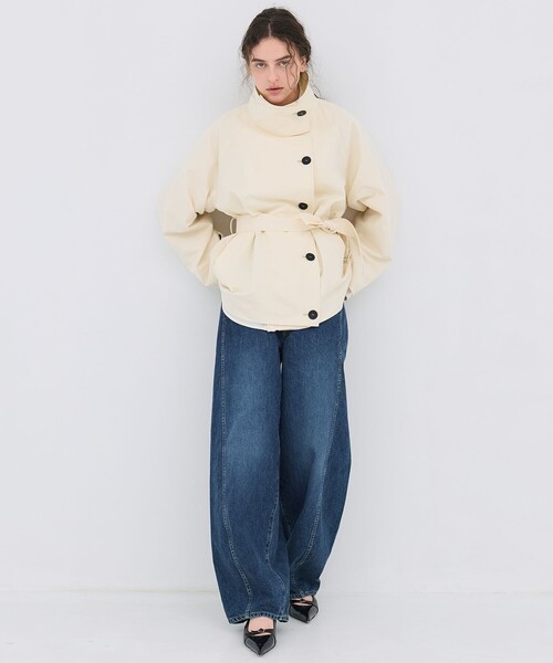 PUBLIC TOKYO（パブリックトウキョウ）の「【2026春新作】PUBLIC DENIM CURVE（デニムパンツ・レディース・ブルー/ライトブラック・3/2/1）」の3枚目の写真