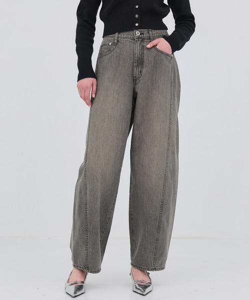 PUBLIC TOKYO（パブリックトウキョウ）の「【2026春新作】PUBLIC DENIM CURVE（デニムパンツ・レディース・ブルー/ライトブラック・3/2/1）」の20枚目の写真