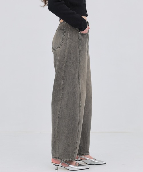 PUBLIC TOKYO（パブリックトウキョウ）の「【2026春新作】PUBLIC DENIM CURVE（デニムパンツ・レディース・ブルー/ライトブラック・3/2/1）」の16枚目の写真