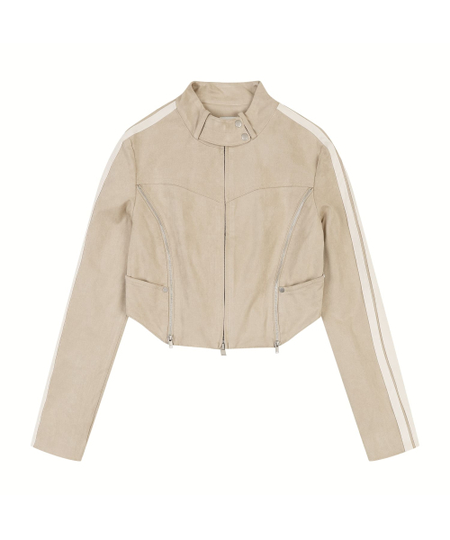 ORDINARY HOLIDAY（オーディナリー ホリデー）の「SUEDE CROP JACKET [BEIGE]（その他アウター・レディース・その他・FREE）」の2枚目の写真