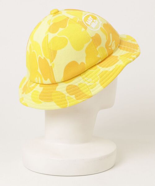 A BATHING APE(アベイシングエイプ)の「ABC CAMO BABY MILO HAT(ハット・キッズ・イエロー・FREE)」の3枚目の写真