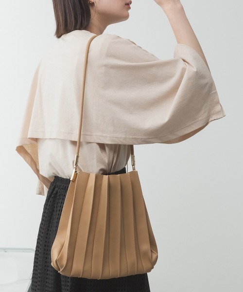 aity(アイティ)の「M-5L ナチュラルケープ&インナー セットアップTシャツ 夏服(Tシャツ/カットソー・レディース・ホワイト/ミント/ベージュ/ブラック/杢グレー・4L~5L/LL~3L/M~L)」の12枚目の写真