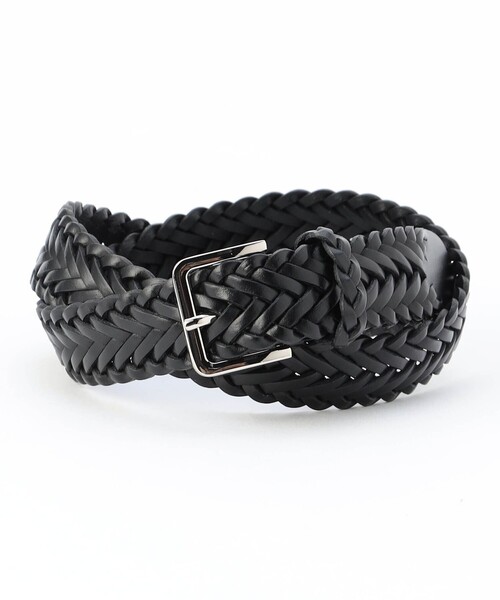 MONSIEUR NICOLE（ムッシュニコル）の「【ex/tra】レザーメッシュベルト（ベルト・メンズ・ブラック/ネイビー・FREE）」の6枚目の写真