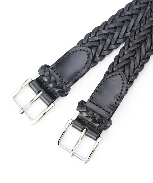 MONSIEUR NICOLE（ムッシュニコル）の「【ex/tra】レザーメッシュベルト（ベルト・メンズ・ブラック/ネイビー・FREE）」の7枚目の写真