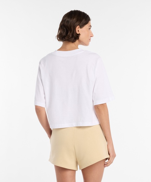 NEW BALANCE(ニューバランス)の「リイマジンドリラックスTシャツ(Tシャツ/カットソー・レディース・ホワイト/ライトピンク・SMALL/MEDIUM/LARGE/X-LARGE)」の4枚目の写真