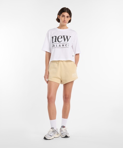NEW BALANCE(ニューバランス)の「リイマジンドリラックスTシャツ(Tシャツ/カットソー・レディース・ホワイト/ライトピンク・SMALL/MEDIUM/LARGE/X-LARGE)」の6枚目の写真