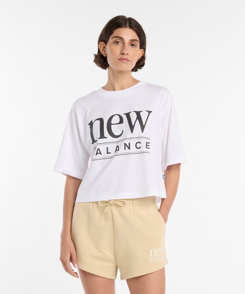 NEW BALANCE(ニューバランス)の「リイマジンドリラックスTシャツ(Tシャツ/カットソー・レディース・ホワイト/ライトピンク・SMALL/MEDIUM/LARGE/X-LARGE)」の13枚目の写真
