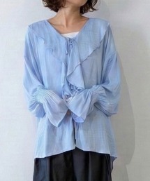 Muscat（マスカット）の「ラッフルレーヨンフリルシャツ（シャツ/ブラウス）」