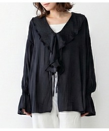 Muscat（マスカット）の「ラッフルレーヨンフリルシャツ（シャツ/ブラウス）」