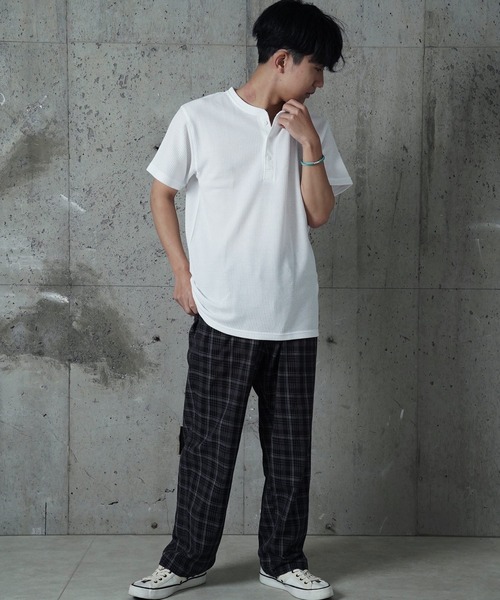 JEMORGAN(ジェーイーモーガン)の「"04"≪JEMORGAN≫パックT ワッフル ヘンリーネック 半袖Tシャツ(Tシャツ/カットソー・メンズ・オフホワイト/ブラック/アイボリー・SMALL/MEDIUM/LARGE/X-LARGE)」の19枚目の写真
