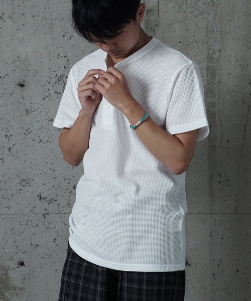 JEMORGAN(ジェーイーモーガン)の「"04"≪JEMORGAN≫パックT ワッフル ヘンリーネック 半袖Tシャツ(Tシャツ/カットソー・メンズ・オフホワイト/ブラック/アイボリー・SMALL/MEDIUM/LARGE/X-LARGE)」の18枚目の写真