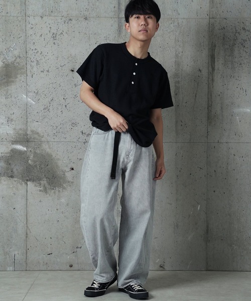 JEMORGAN(ジェーイーモーガン)の「"04"≪JEMORGAN≫パックT ワッフル ヘンリーネック 半袖Tシャツ(Tシャツ/カットソー・メンズ・オフホワイト/ブラック/アイボリー・SMALL/MEDIUM/LARGE/X-LARGE)」の15枚目の写真