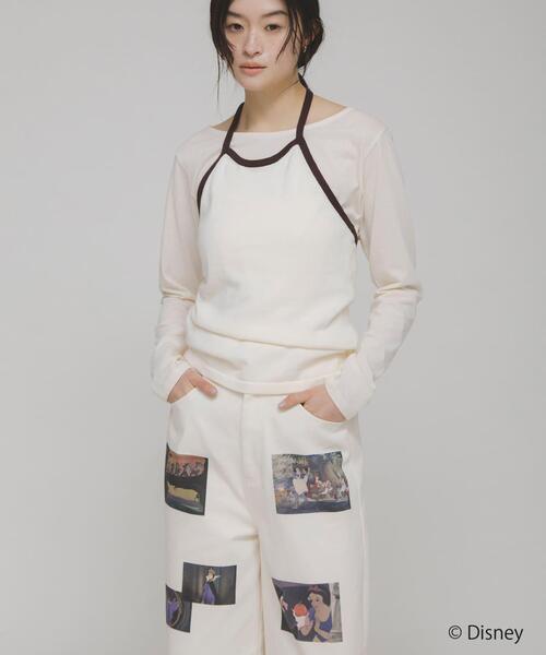 KBF（ケイビーエフ）の「Snow White/プリントパンツ（その他パンツ・レディース・アイボリー/チャコールグレー・ONE）」の5枚目の写真