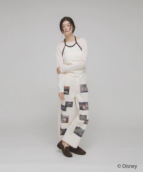 KBF（ケイビーエフ）の「Snow White/プリントパンツ（その他パンツ・レディース・アイボリー/チャコールグレー・ONE）」の6枚目の写真